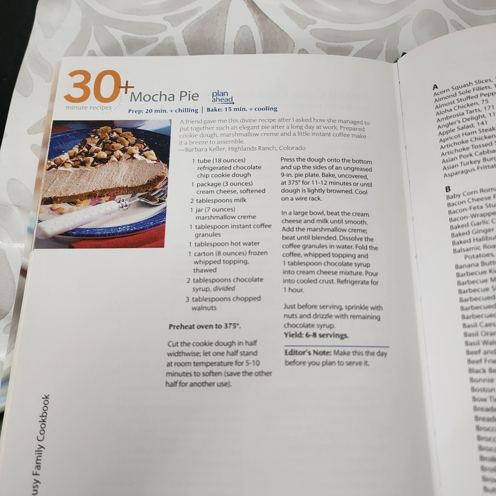 Taste of Home The Busy Family Cookbook Abridged Hardcover 275 Fast Recipes - Picture 5 of 5